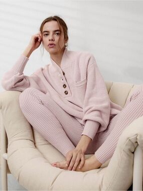Lunya Cottonsilk Pocket Henley NWT